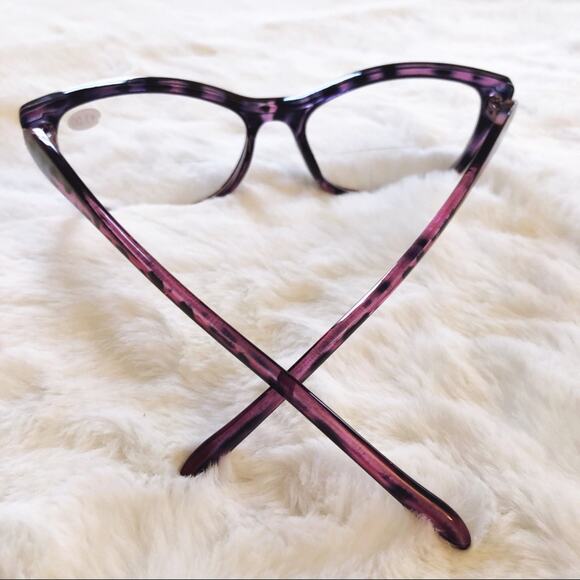 Bailey Purple Cat Eye Bi-Focal Reader Glasses - Picture 11 of 11